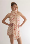 Mini Dress a Pois "Camille" | Rosa & Borgogna