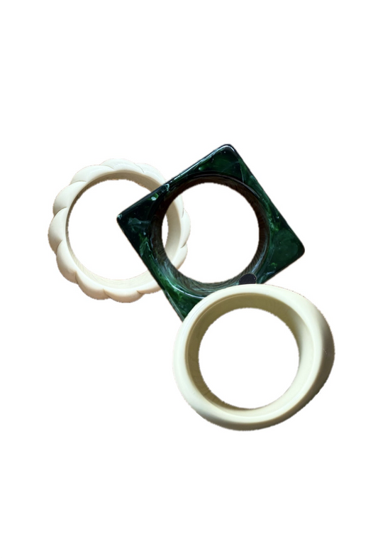 Set di bracciali verdi