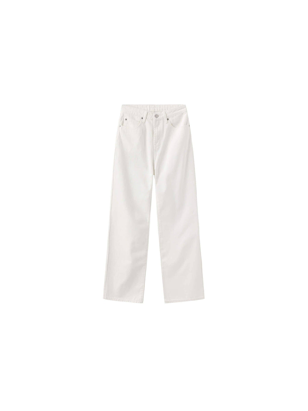 Jeans vintage a gamba dritta: Bianco