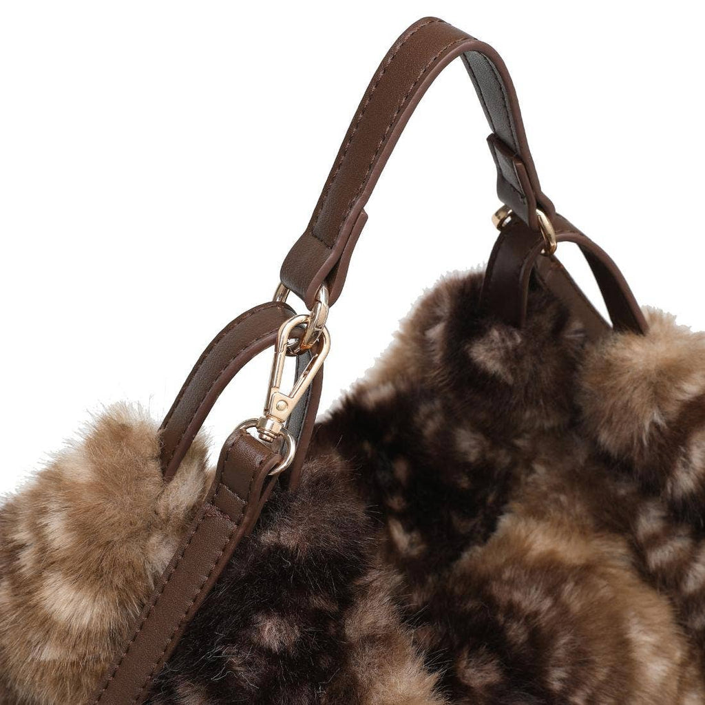 Borsa tote Nash by URBAN: Marrone bambi print