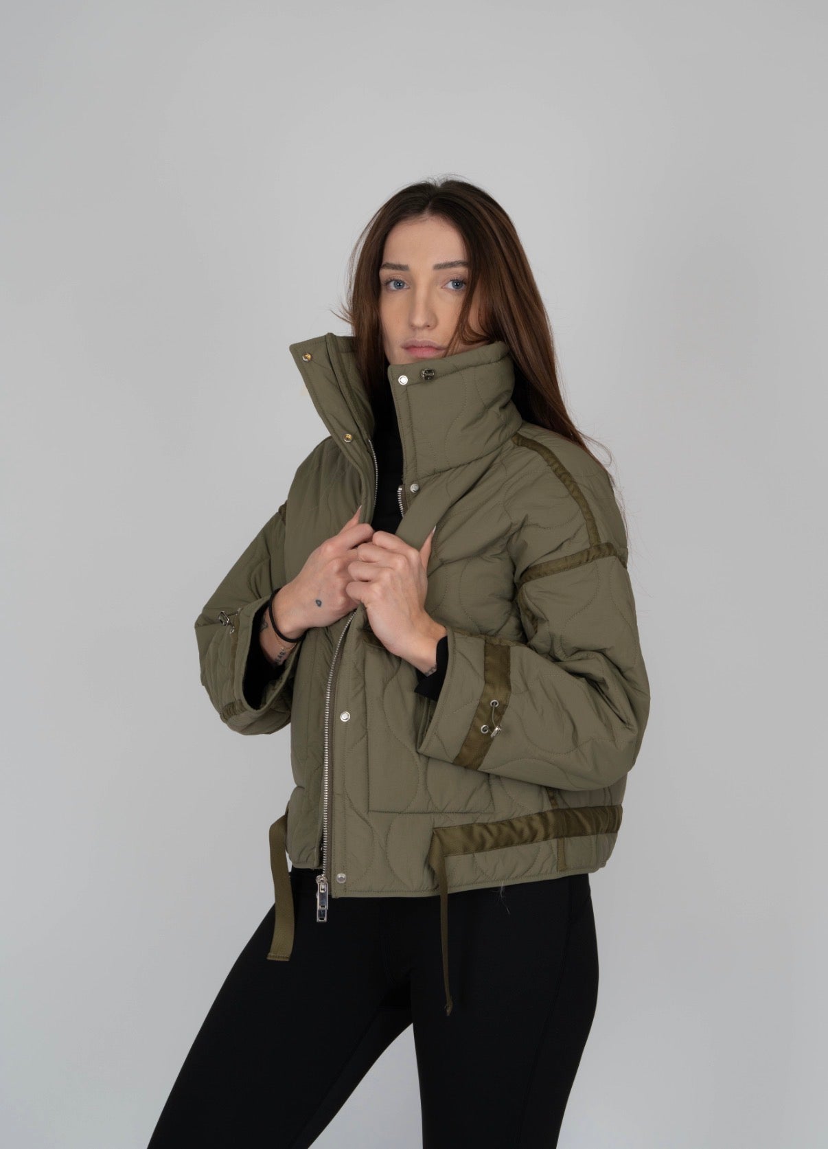 Giacca Puffer Verde