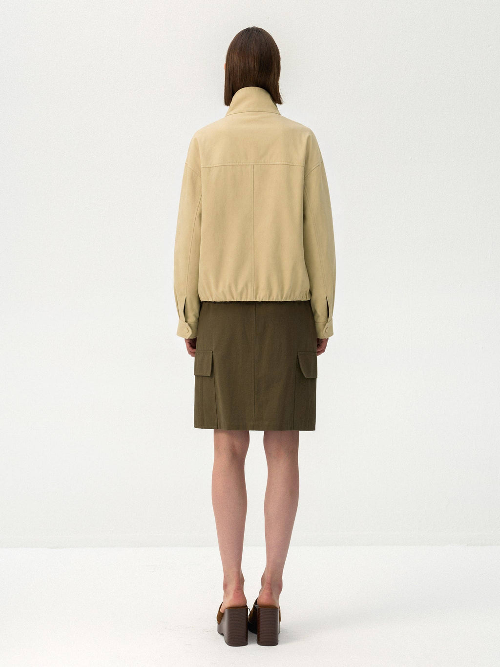 CUBIC Giacca utility in cotone: Cachi
