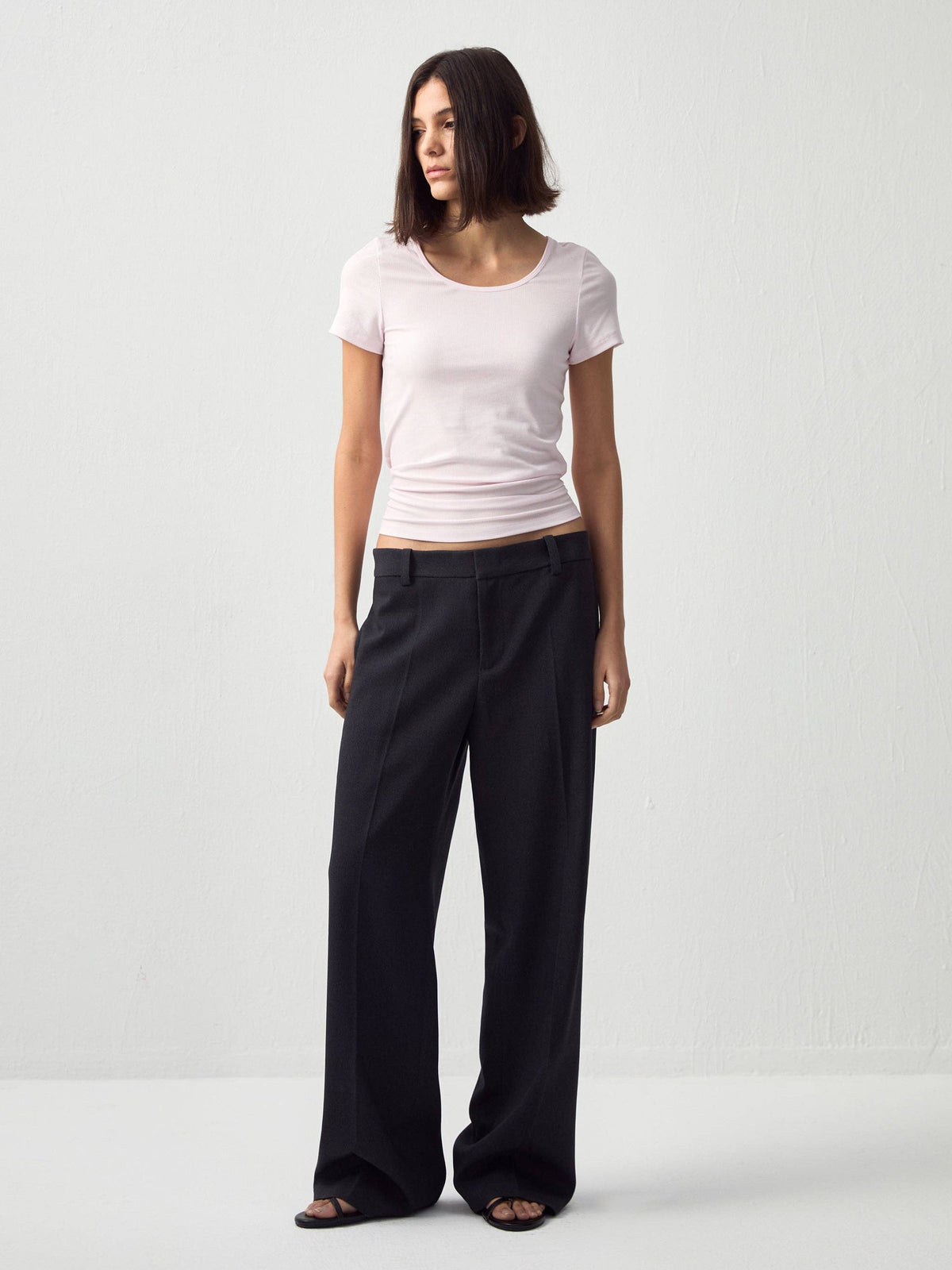 Pantaloni da completo casual CUBIC a gamba dritta: Dark Grey