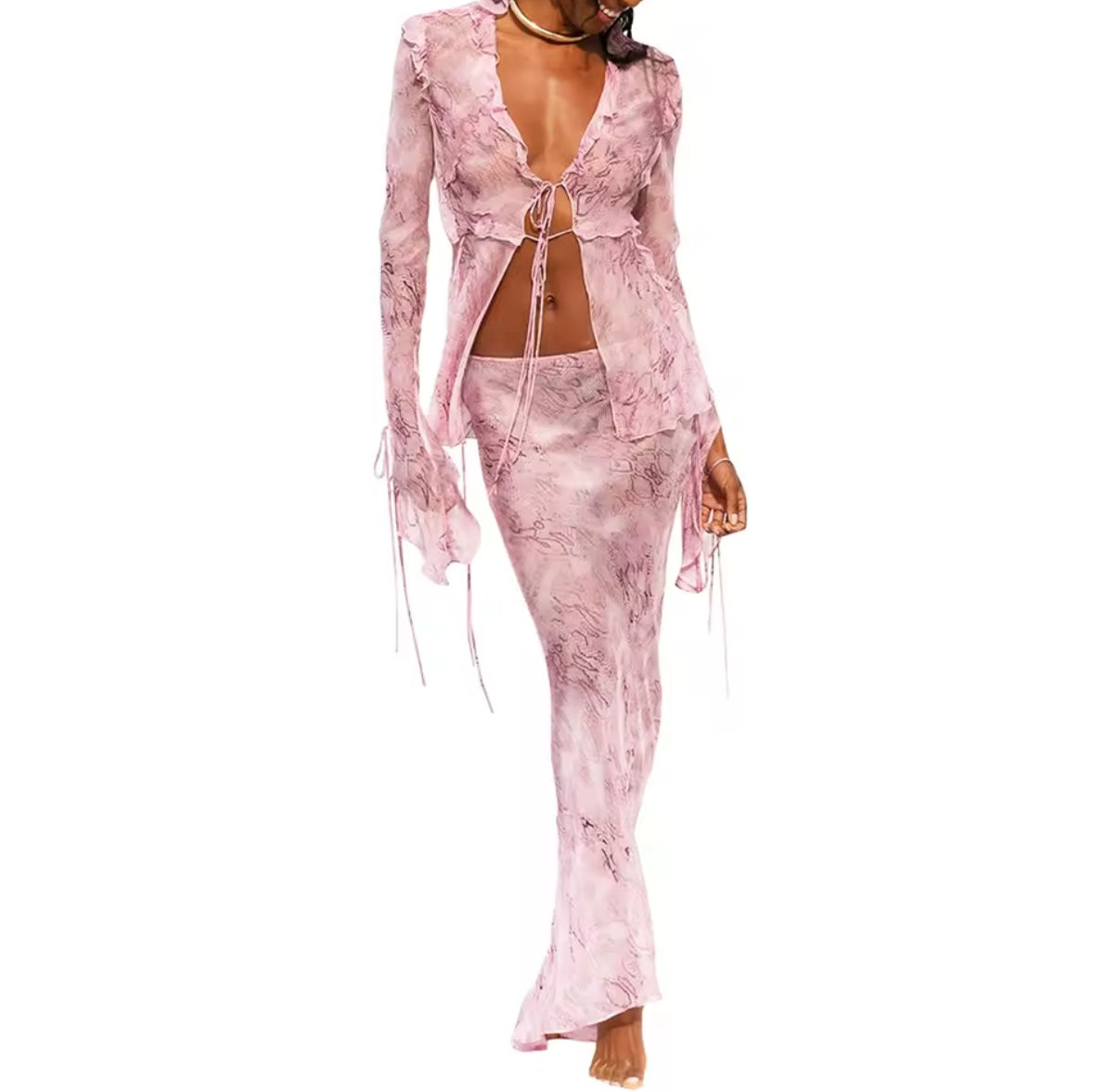 Semi-transparent Aquamarine set