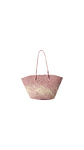 Borsa da Spiaggia in Rafia | Rosa Confetto