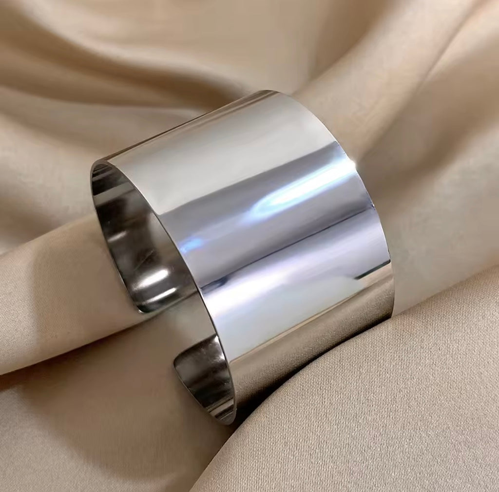 "Bold Silver Cuff" Bracelet