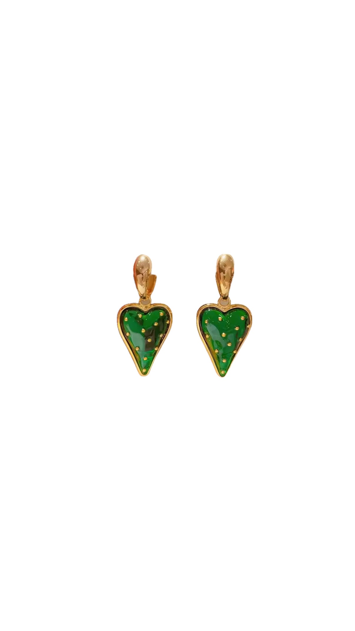 Strawberry heart earrings