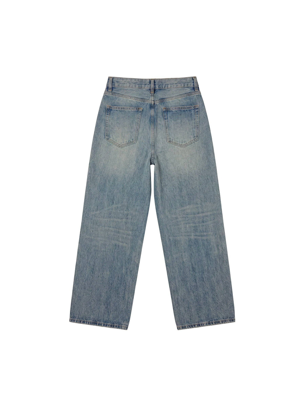CUBIC Jeans a gamba larga testurizzati: Blue