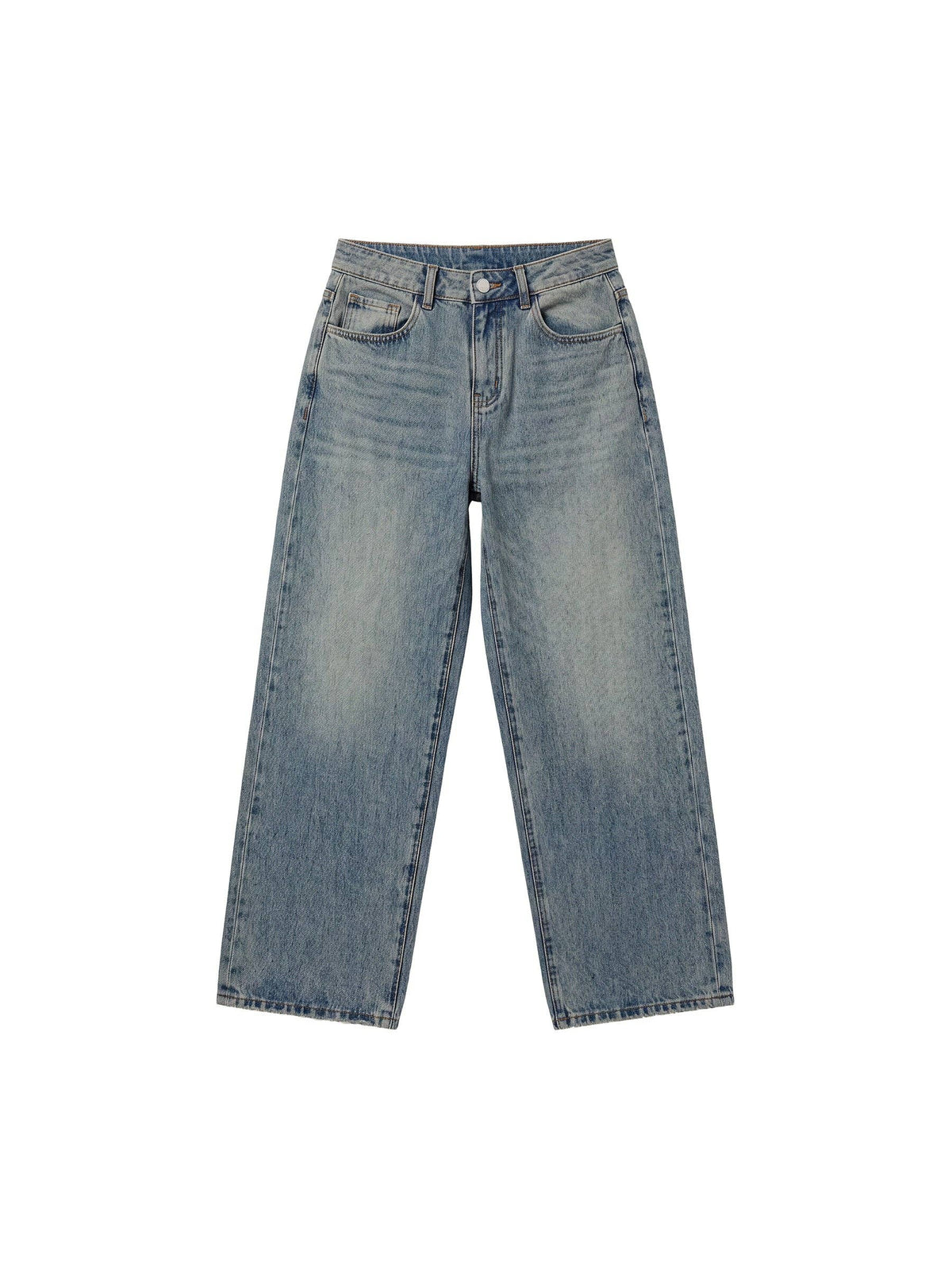 CUBIC Jeans a gamba larga testurizzati: Blue