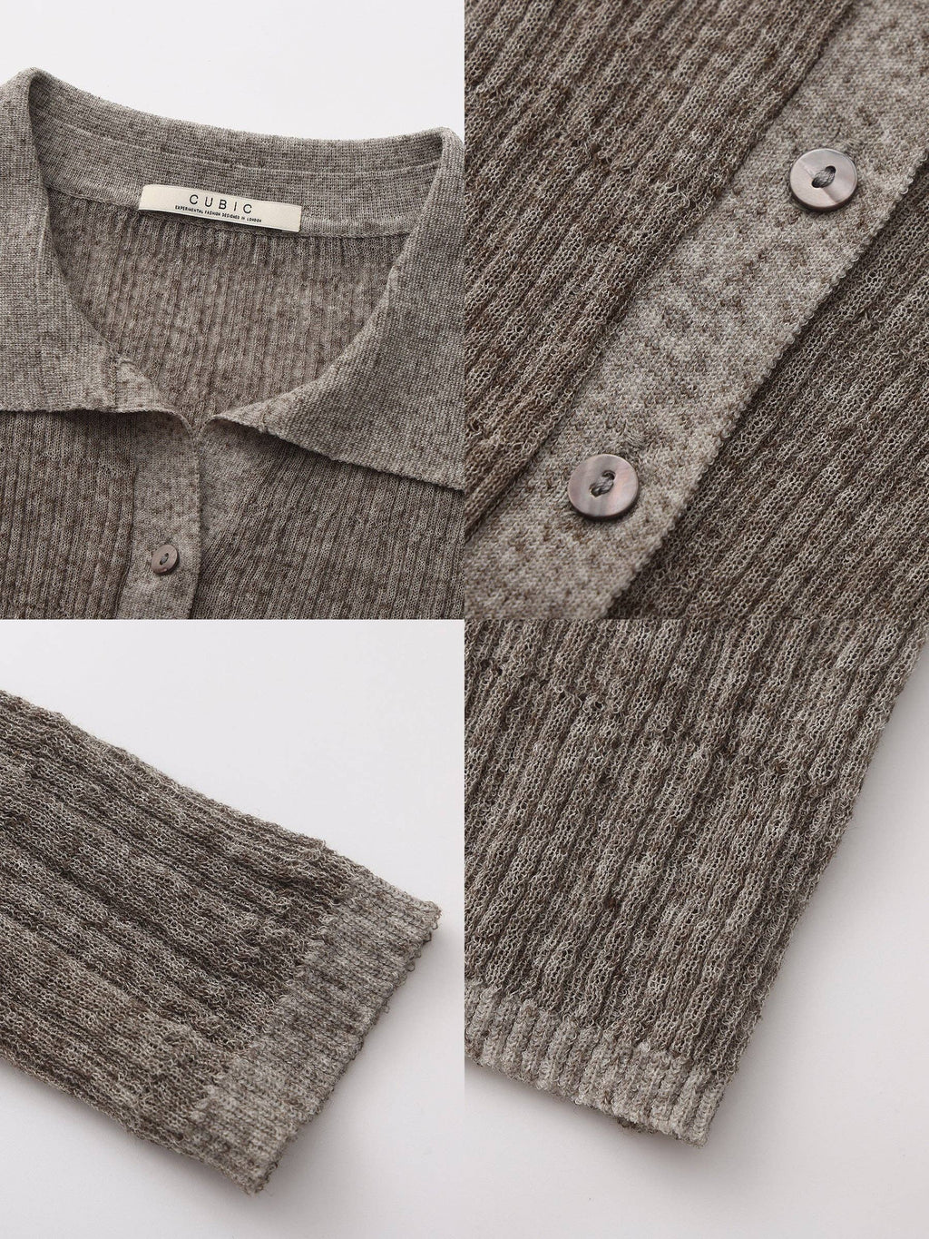 Camicetta a maglia CUBIC maniche lunghe