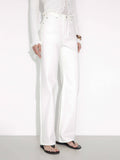 Jeans vintage a gamba dritta: Bianco